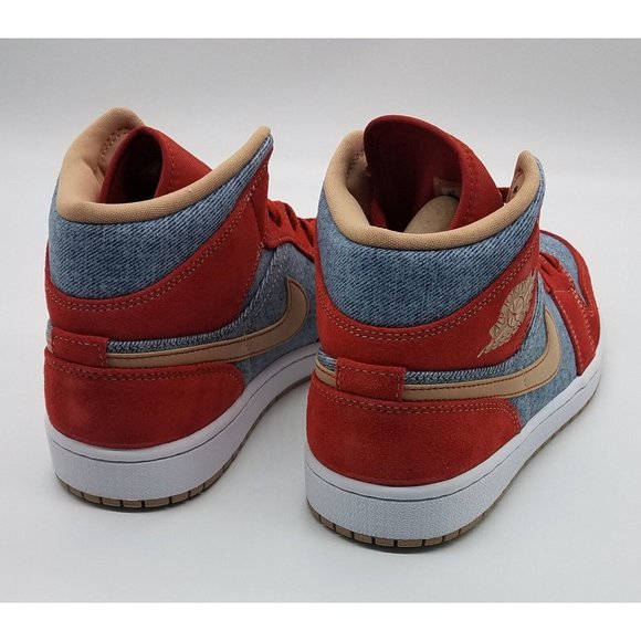 Air Jordan 1 Mid \'Denim Red\' DM4352-600 main image 6